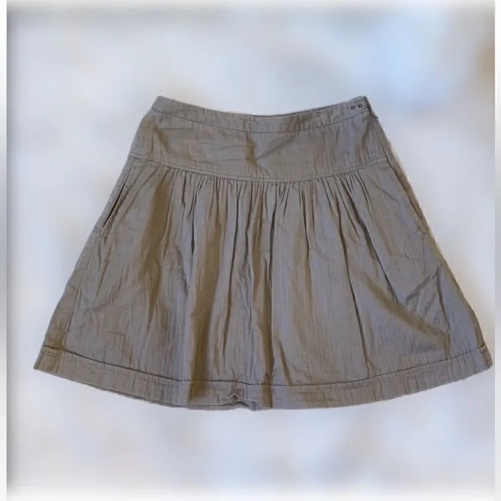 GAP Fit and Flare Brown Mini Skirt with Pockets (Size: 1)